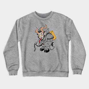 Krampus in Dark Grey Crewneck Sweatshirt